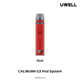 UWELL Brasil | UWELL CALIBURN G3 conjunto 8ZTV6V137 vermelho