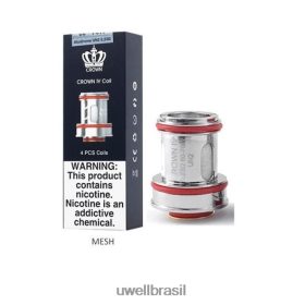 UWELL Disposable Vape | UWELL CROWN 4 bobinas de reposição (pacote com 4) 8ZTV6V184 un2 malha dupla 0,23ohm